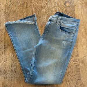 J Brand Light Blue Distressed Jeans- ankle length